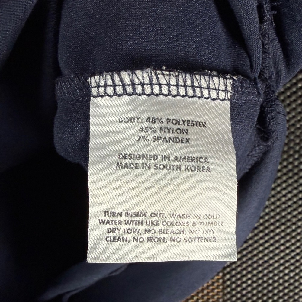Rhoback Performance Hoodie Women Large Navy Blue Stretch Activewear Pullover - Picture 6 of 7